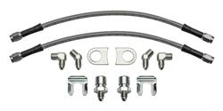 Brake Hoses, Individual - 22.000 in. Length (in.) - Braided stainless steel  Brake Hose Outer Material - Universal - Free Shipping on Orders Over $109  at Summit Racing