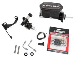 Wilwood Aluminum Tandem Compact Master Cylinder Kits for 1964-1973 MUSTANG - 261-15664-BK