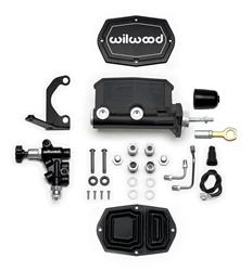 Wilwood Aluminum Tandem Compact Master Cylinder Kits for 1964-1972 MUSTANG - 261-15666-BK