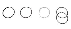 Wiseco 4-Stroke Piston Rings for 2004-2013 CRF80F, 1979-1984 XR80, 1985-2003 XR80R - 1949XE