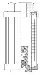 WIX Filters Industrial Hydraulic Oil Filters F30C150B3