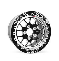 Weld Racing RT-S S77 Forged Aluminum Black Beadlock Wheels for Mickey Thompson Tires 17x10