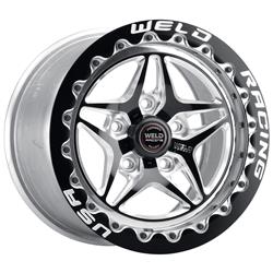 Weld Racing RT-S S81 Forged Aluminum Black Beadlock Wheels for Mickey Thompson Tires 17x10