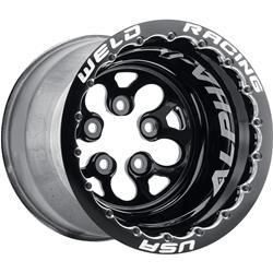 Weld Racing Alpha-1 Gloss Black Wheels with Double Beadlocks 15x12