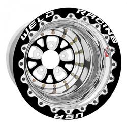 Weld Racing V-Series Black Beadlock Wheels for Mickey Thompson Tires 15x16