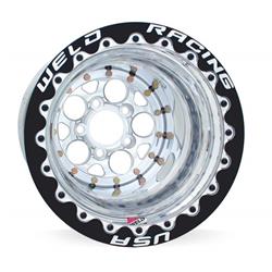 Weld Racing Magnum Drag 2.0 Black Beadlock Wheels for Mickey Thompson Tires 15x16