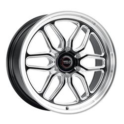 Weld Racing Laguna 6 Drag Gloss Black Milled Wheels 20x10