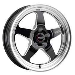 Weld Racing Ventura Drag Gloss Black Milled Wheels 17x11