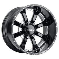 Weld Racing Granada 8 Gloss Black Milled Wheels W12500082476