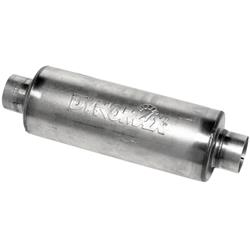 Dynomax Ultra Flo Welded Round Steel 2.5 Inch Muffler 17230