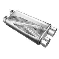 Dynomax Ultra Flo X-Pipe Steel 2.5 Inch Muffler 17553