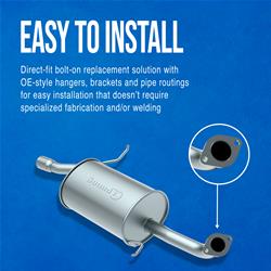 Walker Direct-Fit SoundFX Steel 2.5 Inch Muffler 18890