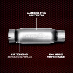 Dynomax Race Bullet Steel 2.5 Inch Muffler 24215
