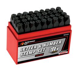 Performance Tool Letter and Number Stamping Sets W5422
