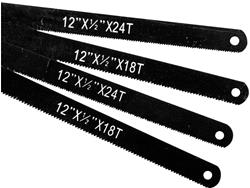 Performance Tool 4-Piece Hacksaw Blades W741C