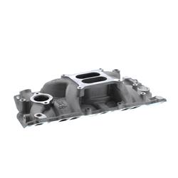 Weiand 8125P Street Warrior Square/Spread Bore Polished Intake Manifold 