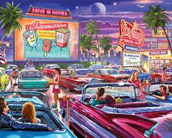 Drive-In Movie Jigsaw Puzzle