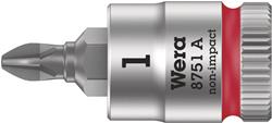Wera Tools 8751 Zyklop Phillips Bit Sockets 05003350001