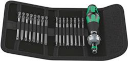 Wera Tools Kraftform Kompakt 60 RA Pistol Screwdriver with Bit Sets 05051040001