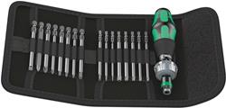 Wera Tools Kraftform Kompakt 60 RA Ratchet Screwdriver with Bits 05051041001