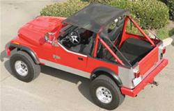 Warrior Products Breezer Bikini Tops for 1976-1986 CJ7, 1987-1991 WRANGLER - 1110