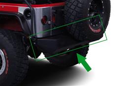 Warrior Products Heavy Duty Aluminum Tailgate Body Protectors for 2007-2017 WRANGLER, 2018 WRANGLER JK - 5921