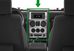 Warrior Products Center Dash Panel Overlay Kits for 2009-2010 WRANGLER - 60406