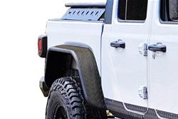 Warrior Products Diamond Plate Tube Fender Flares for 2020-2023 GLADIATOR - 7333PC
