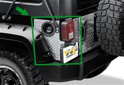 Warrior Products Rear Corner Guards for 2007-2017 WRANGLER, 2018 WRANGLER JK - 920A