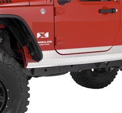 Warrior Products Sideplate Rocker Panel Covers for 2007-2017 WRANGLER, 2018 WRANGLER JK - 927