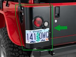 Warrior Products Rear Corner Guards for 2004-2006 WRANGLER - S925A