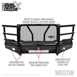 Westin HDX Bandit Front Bumpers for 2015-2019 SILVERADO 2500 HD, SILVERADO 3500 HD - 58-31155