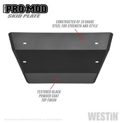 Westin Pro-Mod Skid Plates for 2019-2021 SILVERADO 1500, 2022 SILVERADO 1500 LTD - 58-71215