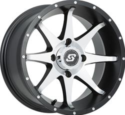 Sedona Tire and Wheel Storm Machined Satin Black Wheels 10x5