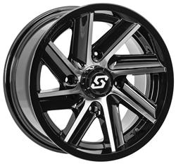 Sedona Tire and Wheel Chopper Machined Gloss Black Wheels