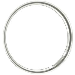 United Pacific 14 Ribbed Stainless Steel Beauty Rim 
