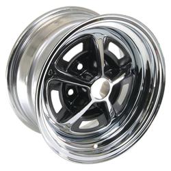 Wheel Vintiques 52 Series Oldsmobile SS1 Chrome with Black Powdercoated Slot Wheels