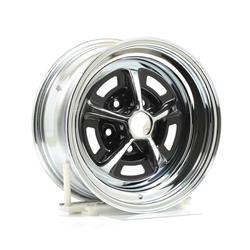 Wheel Vintiques 52 Series Oldsmobile SS1 Chrome with Black Powdercoated Slot Wheels 15x7