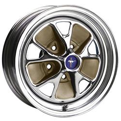 Wheel Vintiques 55 Series Steel Rallye Chrome Wheels 15x6