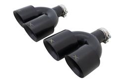 XForce  Round, Black 2.50 Inch Exhaust Tip ESMQB4TIPSK