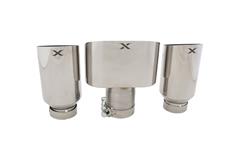 XForce  Oval, round, Polished 2.25 Inch Exhaust Tip ESTCG23TO