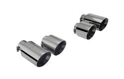 XForce  Round, Black 3 Inch Exhaust Tip ES-VW09-BLACKTIPS