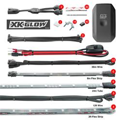 XK Glow XKchrome LED Accent Light Kits KS-CAR-PRO-DM