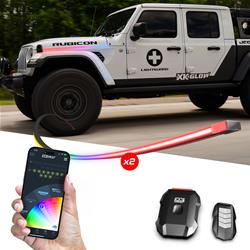 XK Glow XKmax Atomix Body Panel LED Light Strip Kits for 2020-2025 GLADIATOR, 2006-2025 WRANGLER - MX-BG-JP-STA2