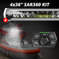 XK Glow Light Bars, Light Pods and Fog Lights XK-SAR360-2222W