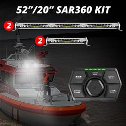 XK Glow Light Bars, Light Pods and Fog Lights XK-SAR360-3311W
