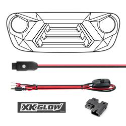 XK Glow XKchrome LED Grills for 2020-2022 GLADIATOR, 2018-2023 WRANGLER - XK-GRILL-JL1