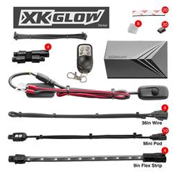 XK Glow Motorcycle LED Accent Kits XK034002-B