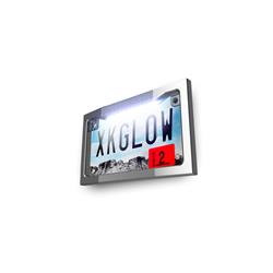 XK Glow Motorcycle LED License Plate Frames XK034019-W