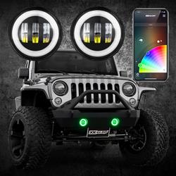 XK Glow XKchrome LED Fog Light Kits XK042010-B-JL